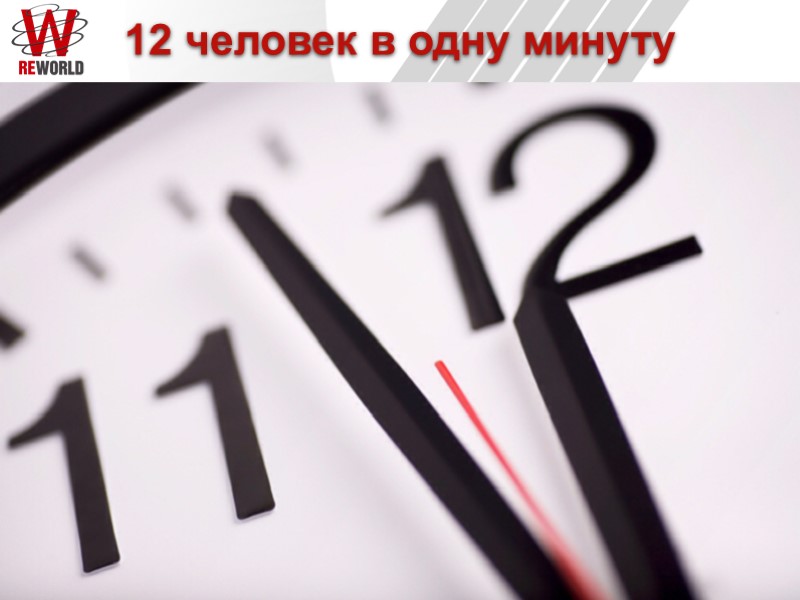 12 человек в одну минуту